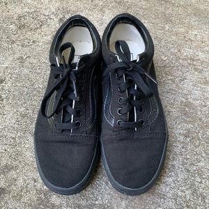 Vans black canvas old skool sneakers